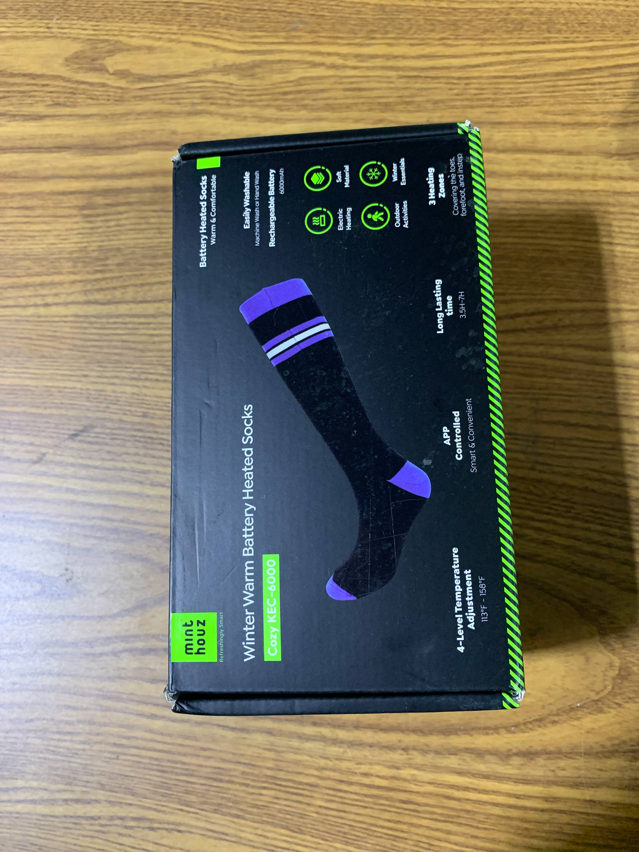 minthouz Winter Warm Battery Heated Socks Cozy KEC-6000