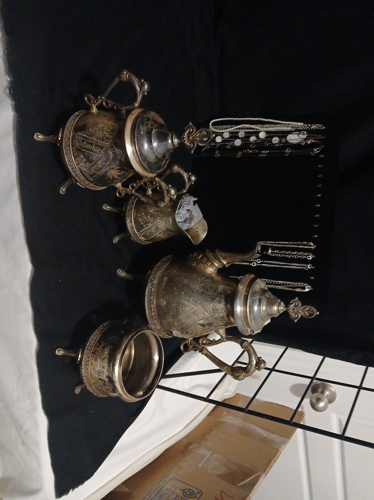 Vintage Silver Plated Tea Service Set