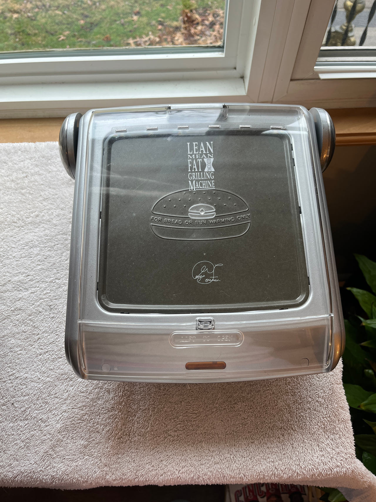 George Foreman Grill with Bun Warmer