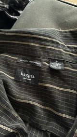 Haggar Luxury Microfiber Striped Button Down Shirt - Image 2