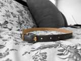Christian Dior Vintage Navy Leather Belt with CD Logo Buckle - Image 4