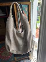 Maxine Couture Snakeskin Embossed Leather Hobo Bag - Image 2