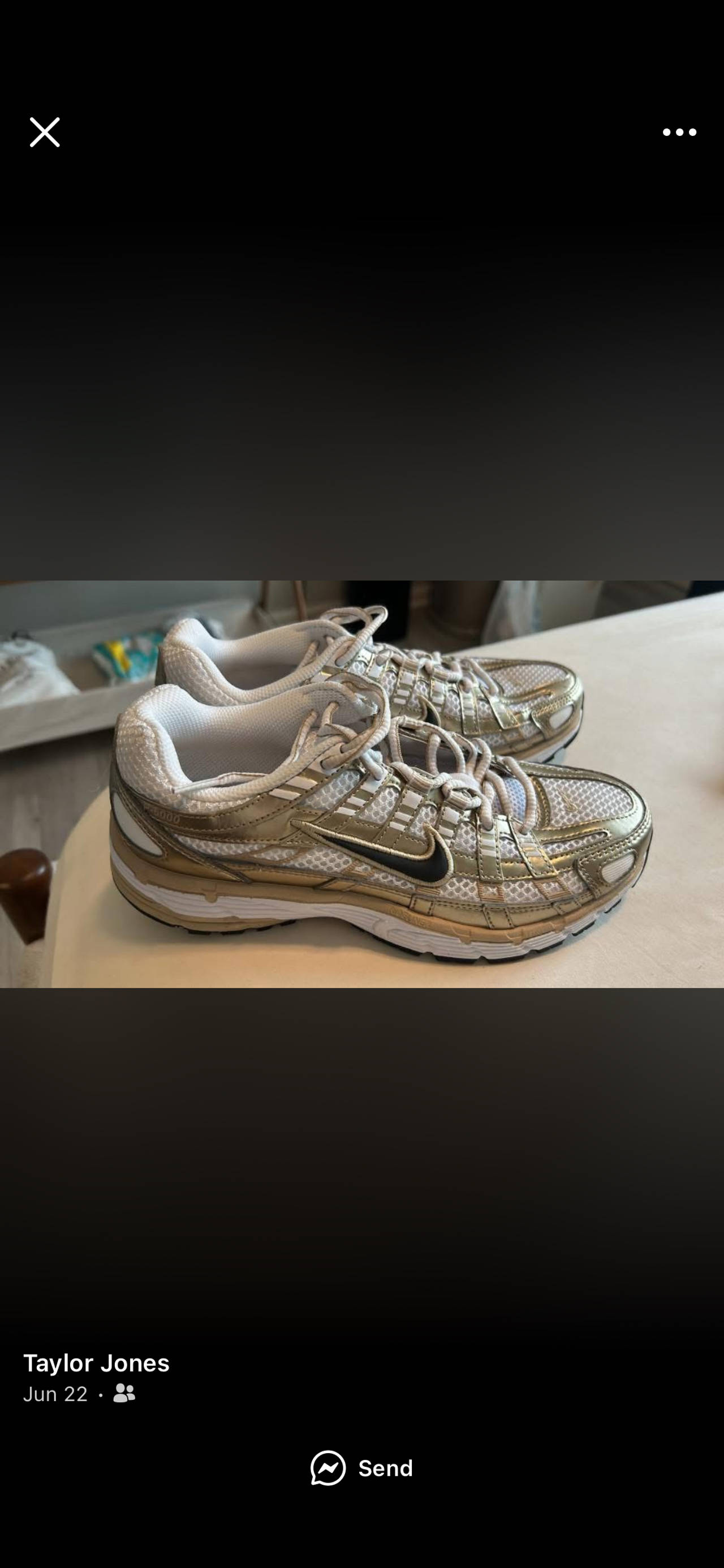 Nike P-6000 Metallic Gold White