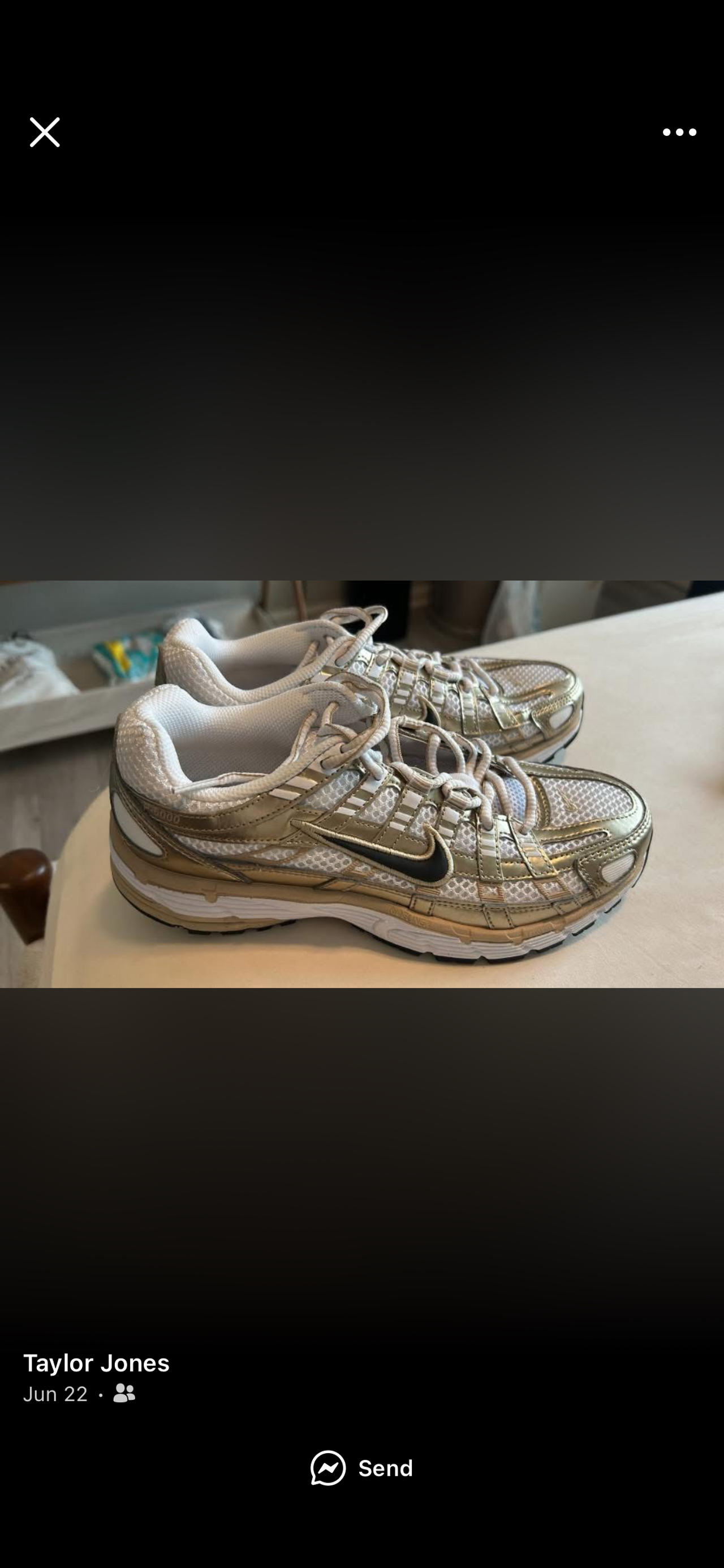 Nike P-6000 Metallic Gold White