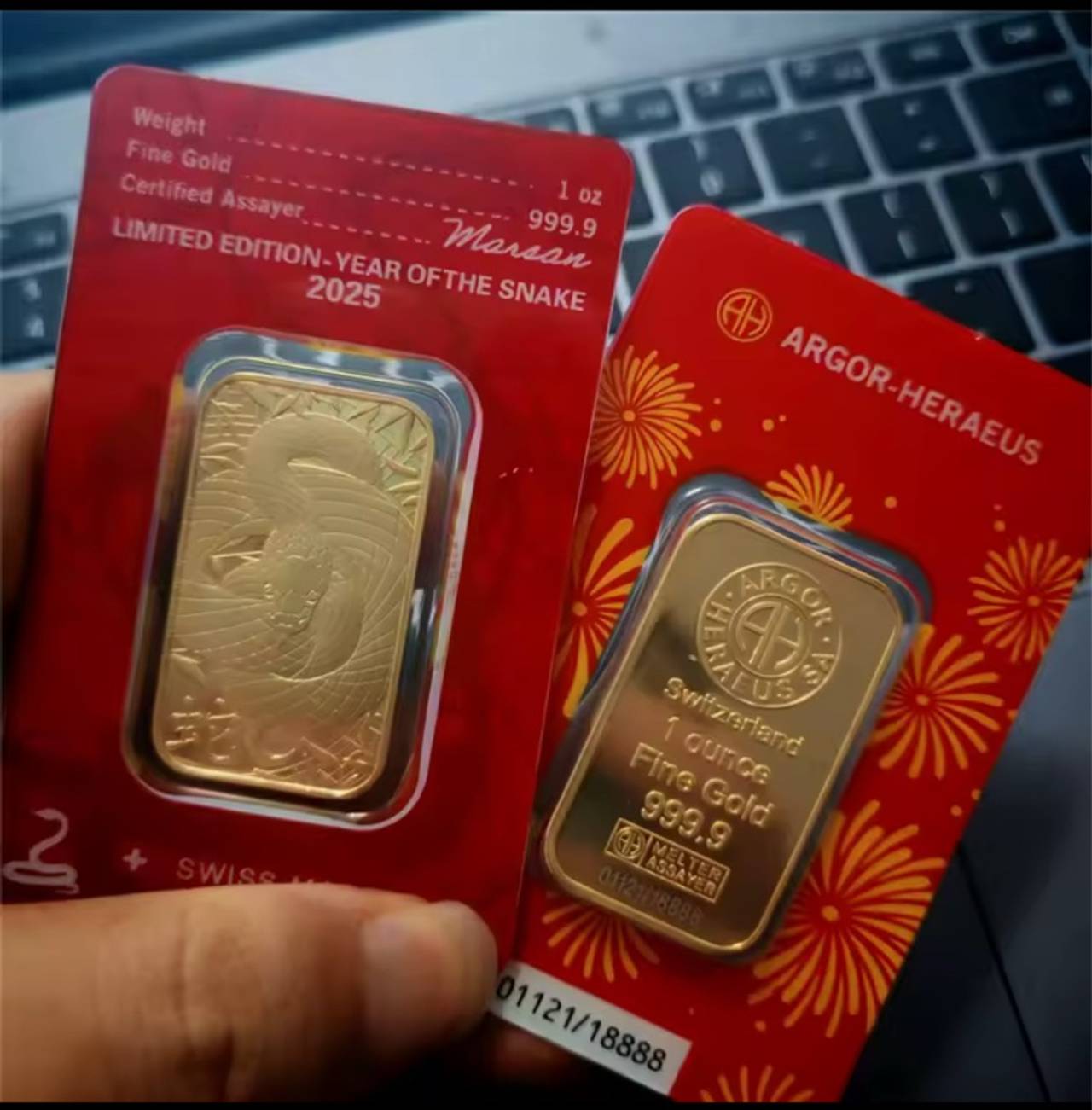 Argor-Heraeus 1 oz Gold Bar