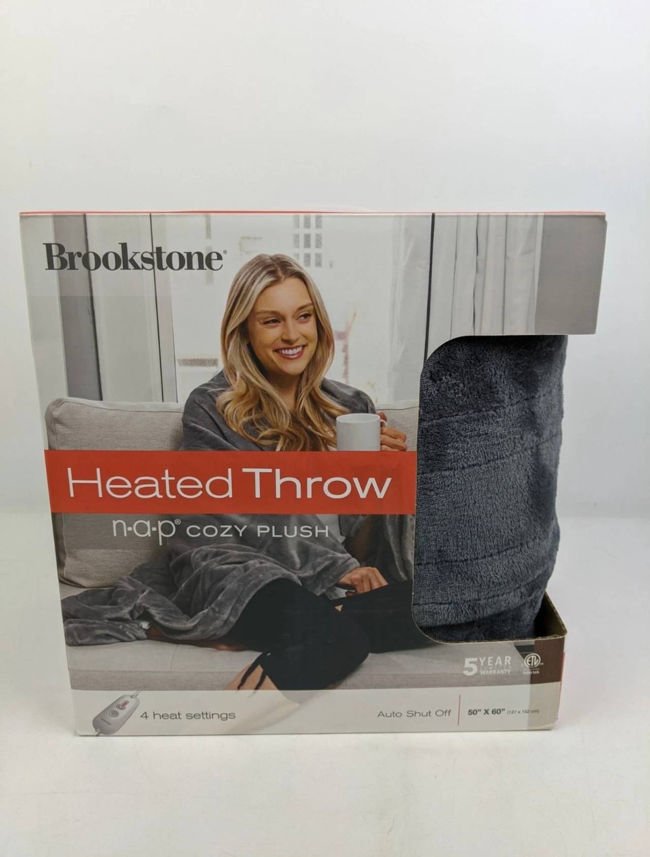 Brookstone n-a-p Cozy Plush Heated Throw