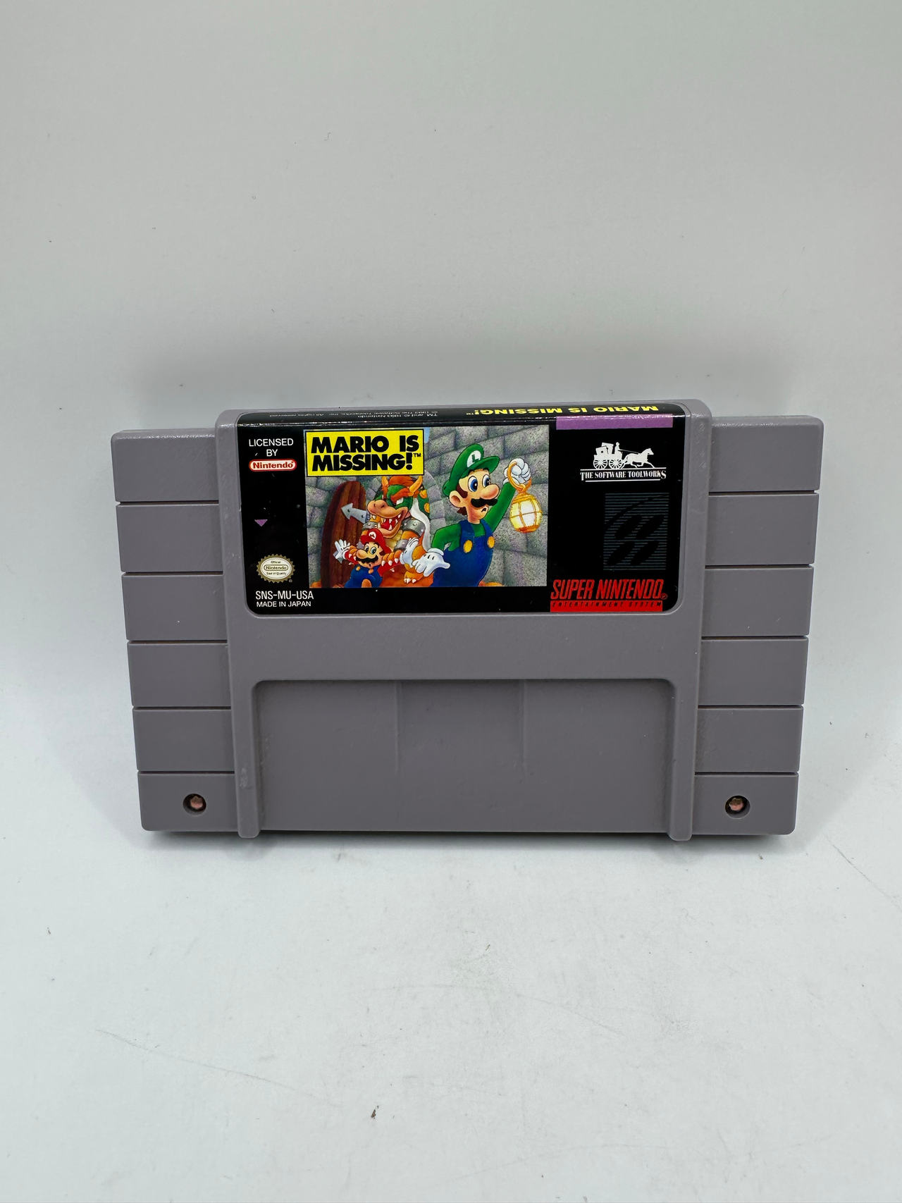 SNES Mario Is Missing! Super Nintendo Cartridge Tested Working Very Good