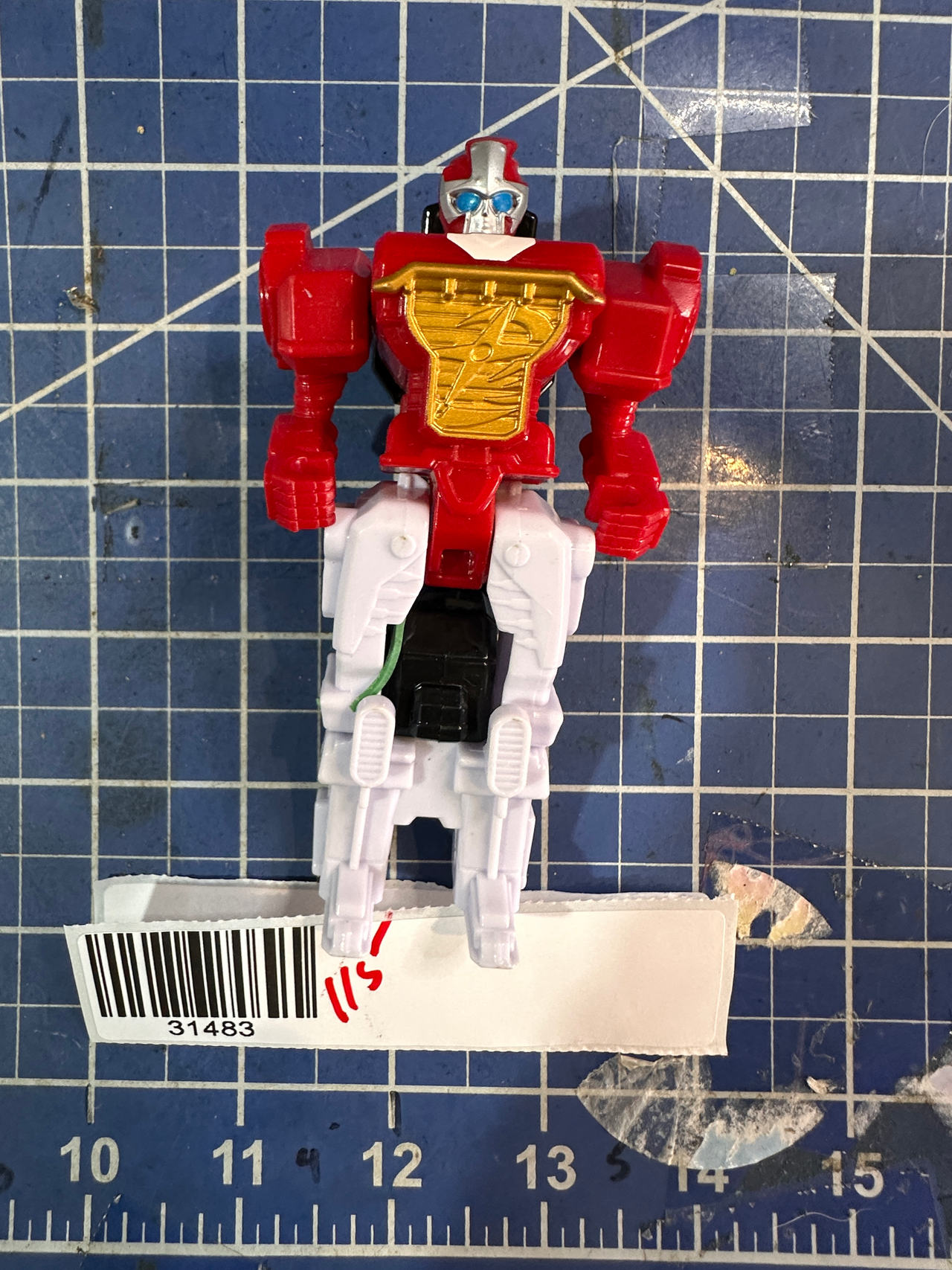 Power Rangers Zeo Red Ranger Zord vintage 1990s action Figure  115