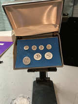 Vintage Sterling Silver Monogrammed Blazer Button Set - Image 1