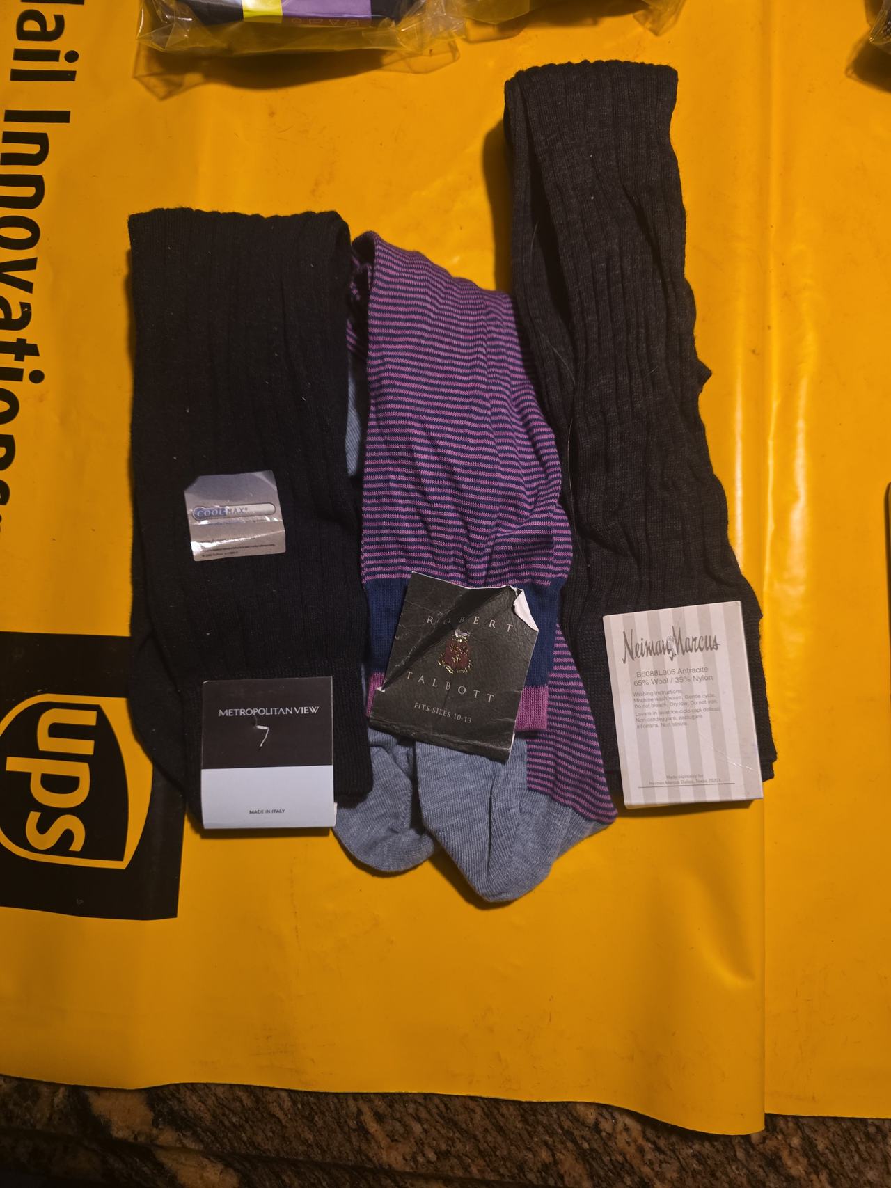 Robert Talbott, Neiman Marcus, and Metropolitan View Dress Socks Bundle#12