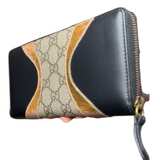 Gucci GG Canvas Leather Zippy Wallet - Image 4