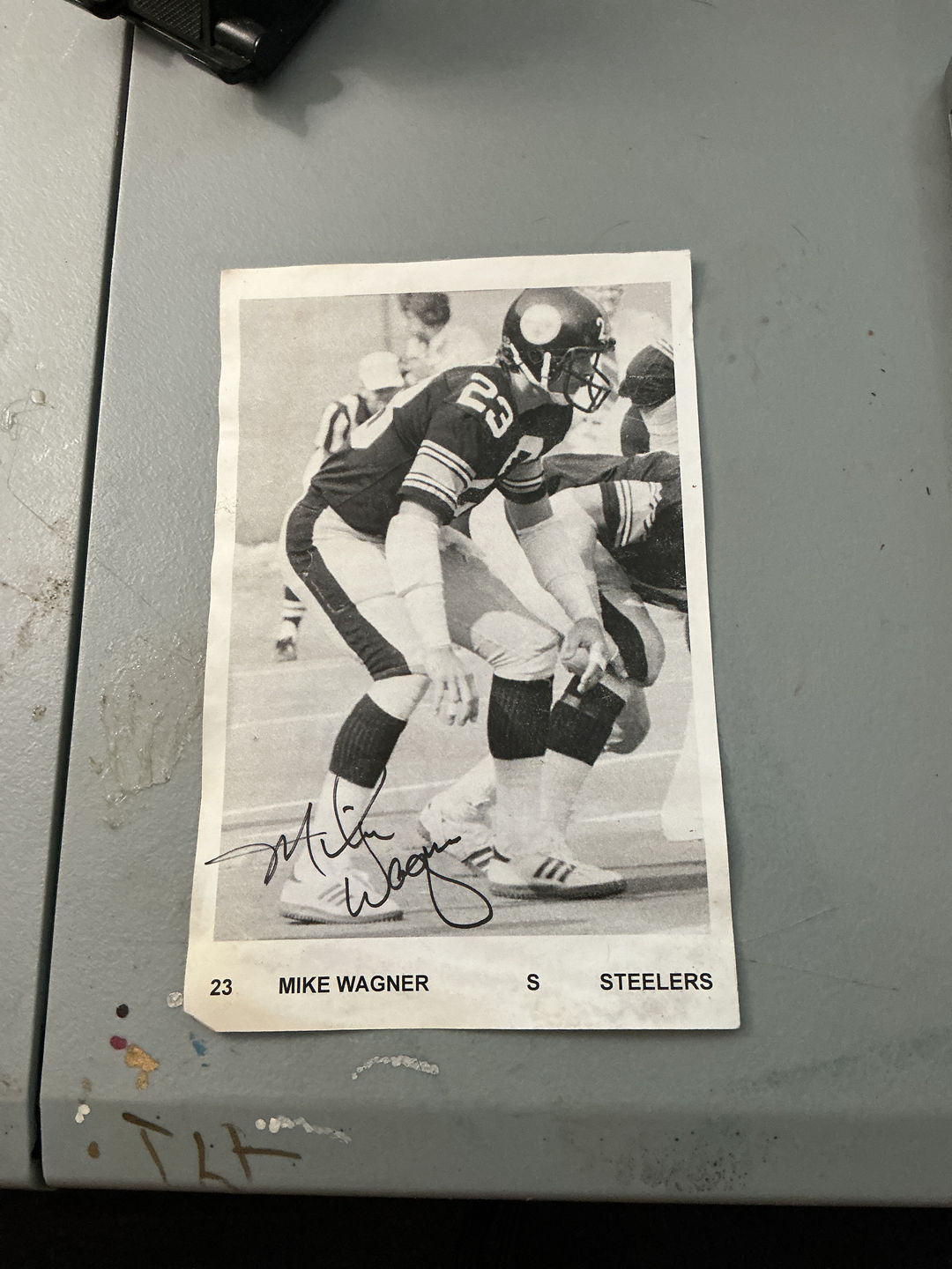 Mike Wagner Signed Pittsburgh Steelers Photo