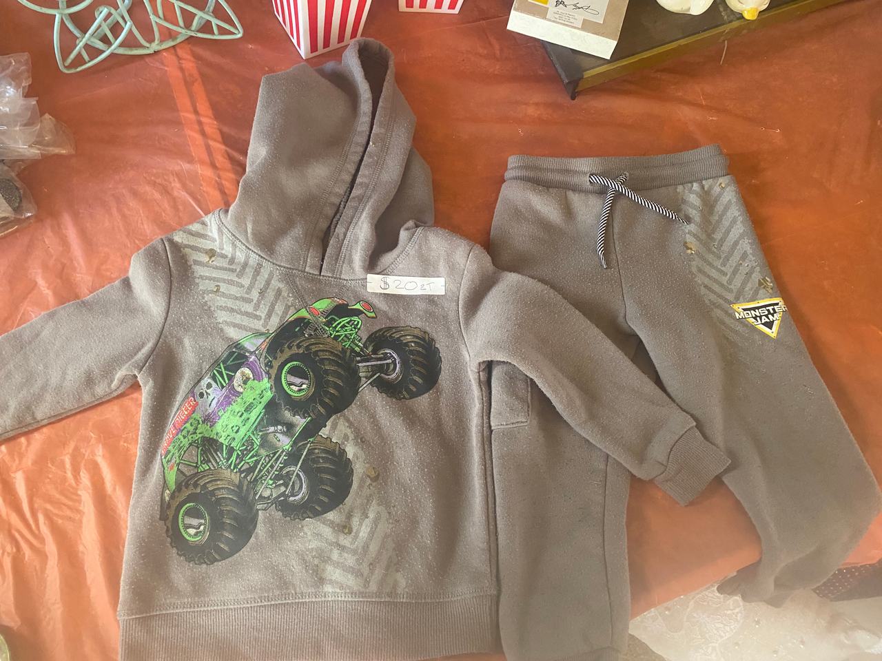 Monster Jam Kids Hoodie and Sweatpants Set