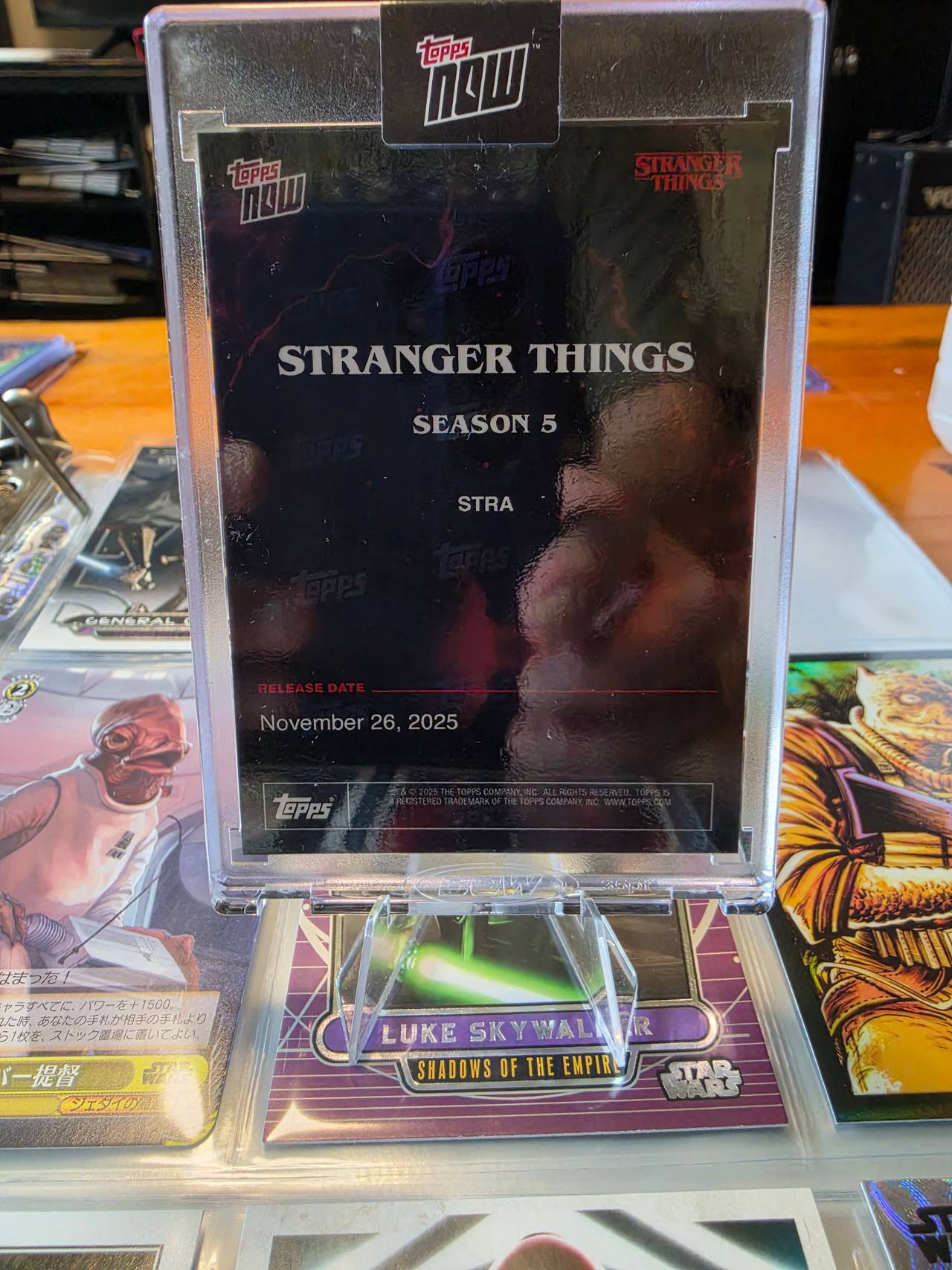 Topps Now Stranger Things 5 Release Date Trading Card