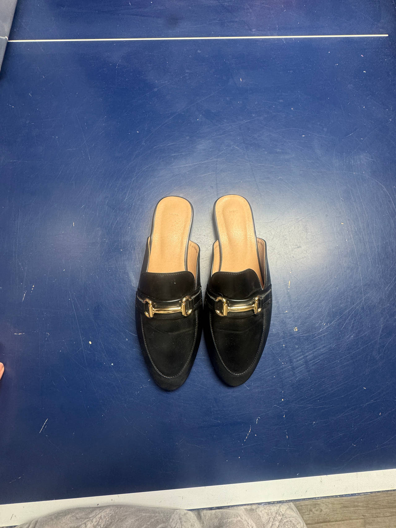 H&M Black Horsebit Mules
