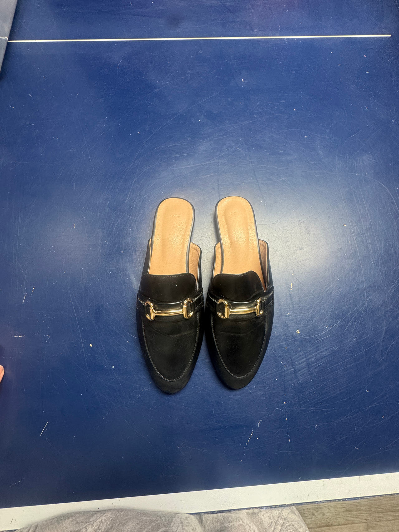H&M Black Horsebit Mules