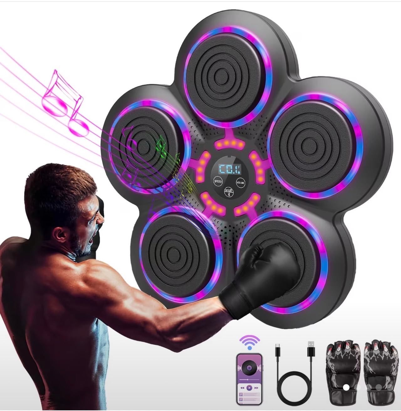 Smart Music Boxing Machine Wall Mounted