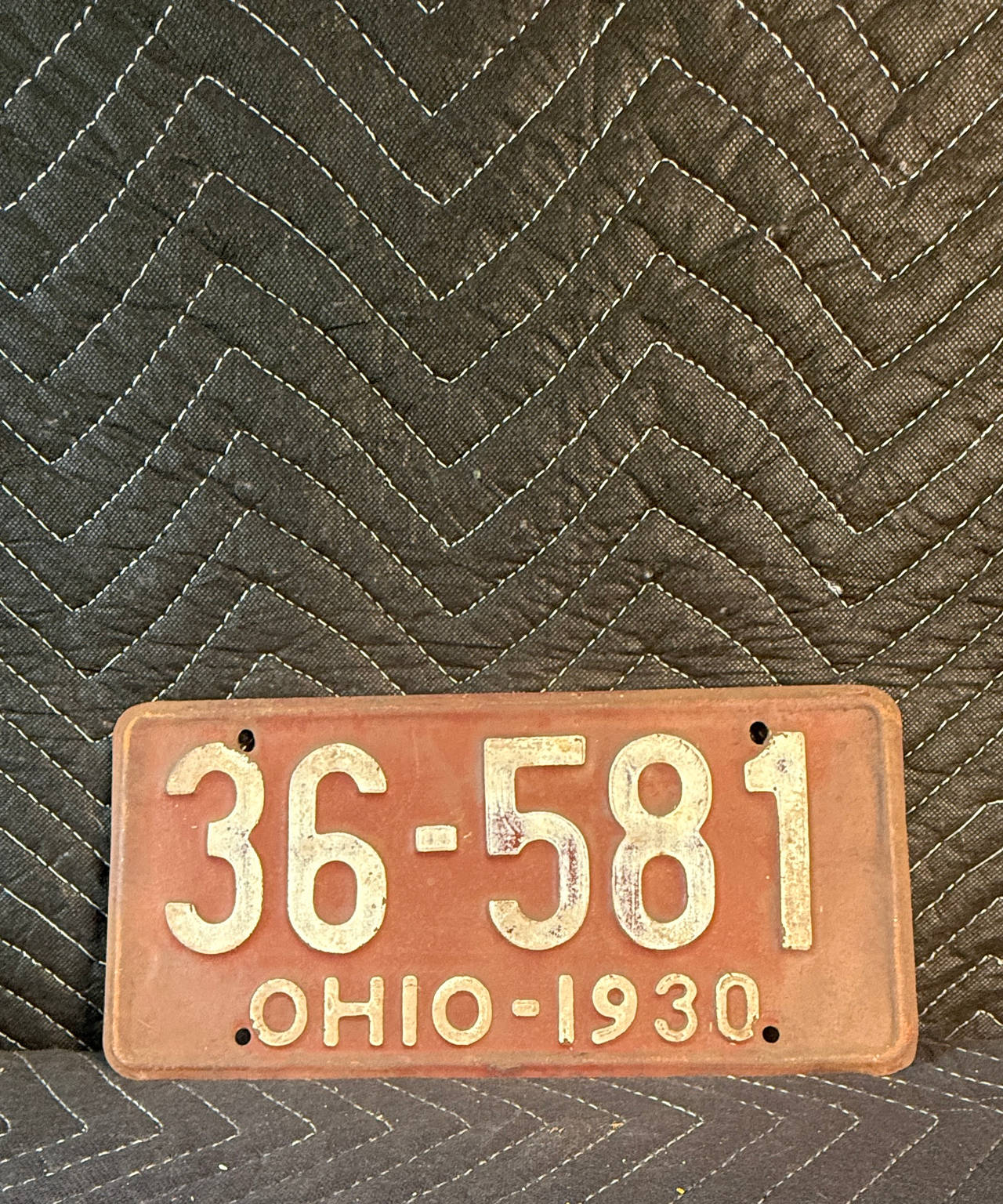 1930 Ohio License Plate