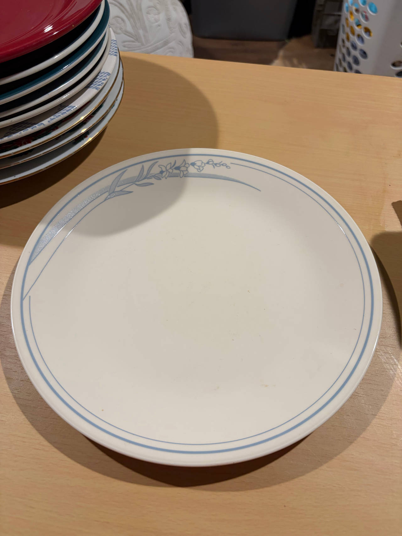 Corelle Blue Lily Dinner Plate