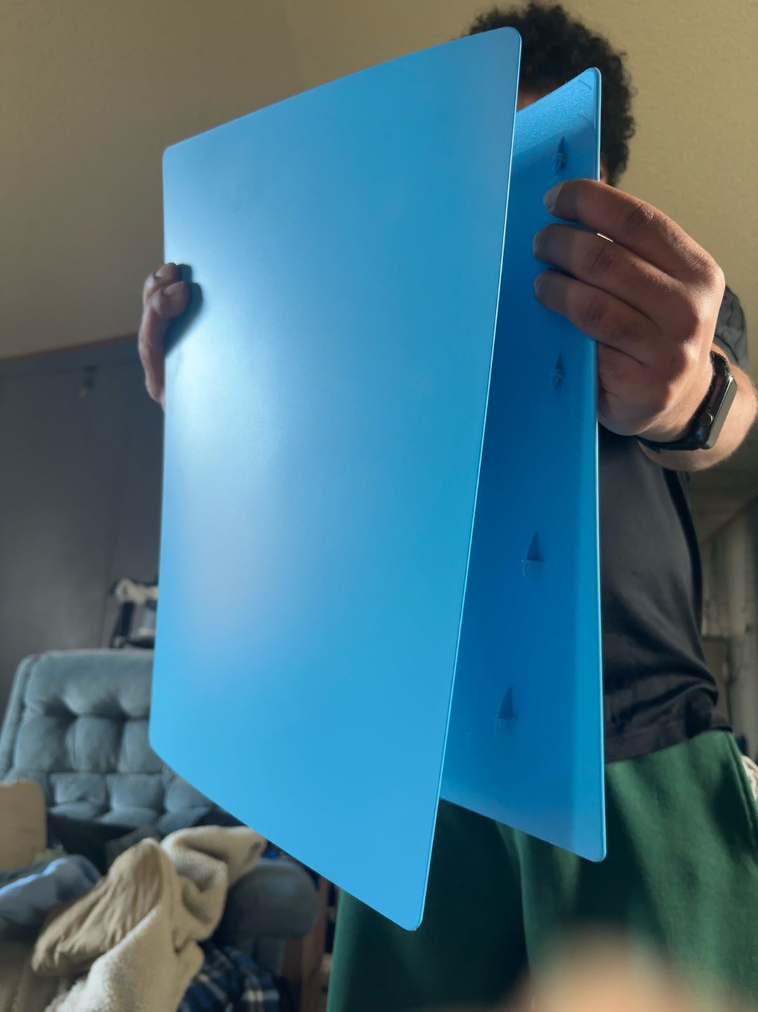 PS5 digital edition starlight blue face plates brand new