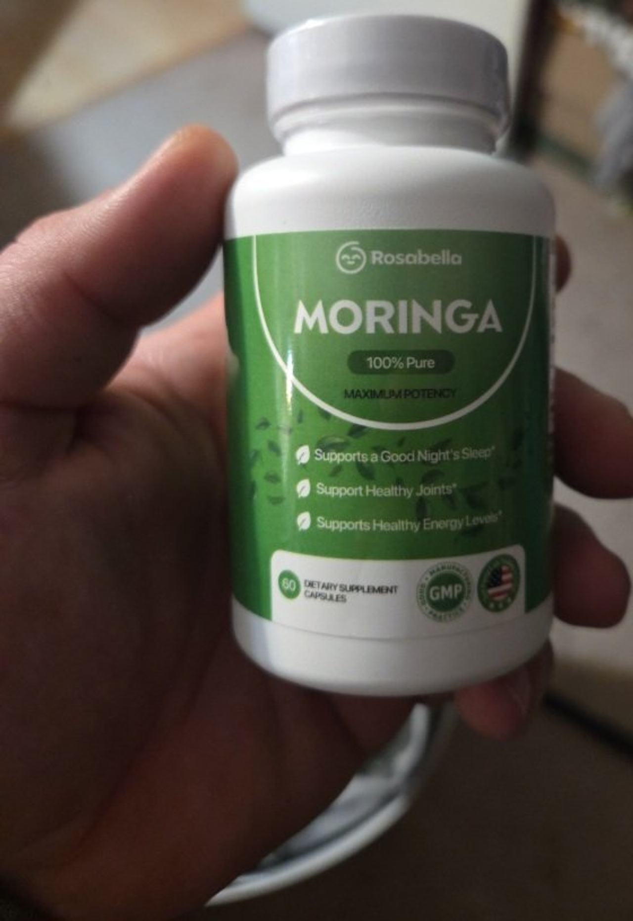 Rosabella Moringa 100% Pure Maximum Potency 60 Capsules