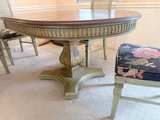 Vintage French Provincial Dining Table and Chairs Set - Image 4