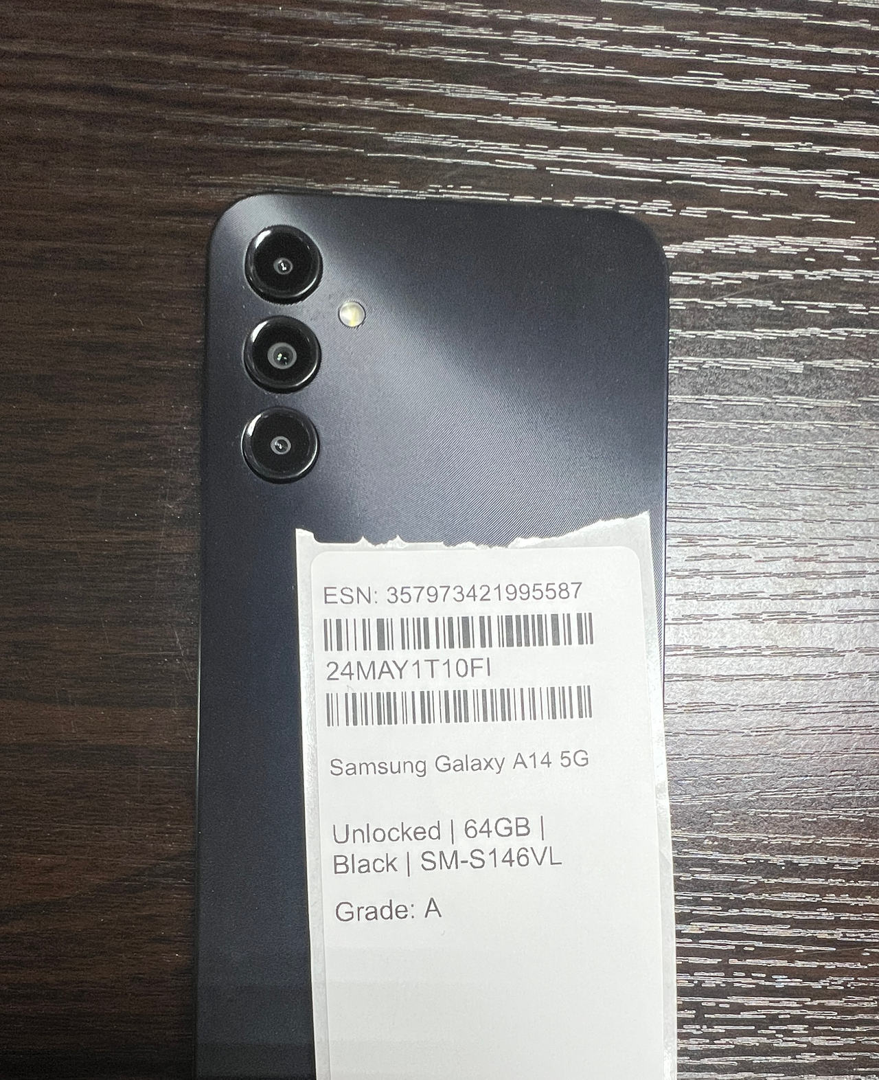 Samsung Galaxy A14 5G 64GB Black Unlocked SM-S146VL A