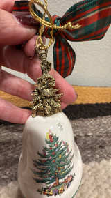 Spode Christmas Tree Bell Ornament 1998 - Image 3