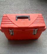 Orange Plastic Tool Box - Image 1