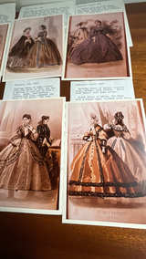 Godey's Antique Fashion Print 7pcs - Image 3