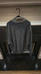 Gray Gap Vintage Size Large Unisex Half-Zip Fleece Jacket Navy - Image 3