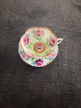 Vintage Floral Teacup and Saucer - Image 2