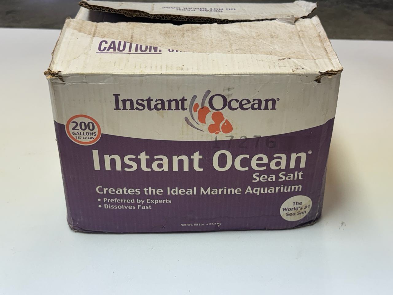 Instant Ocean Sea Salt 200 Gallon Mix Box