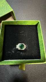 Garden Green Crystal Ring in Sterling Silver - Image 3