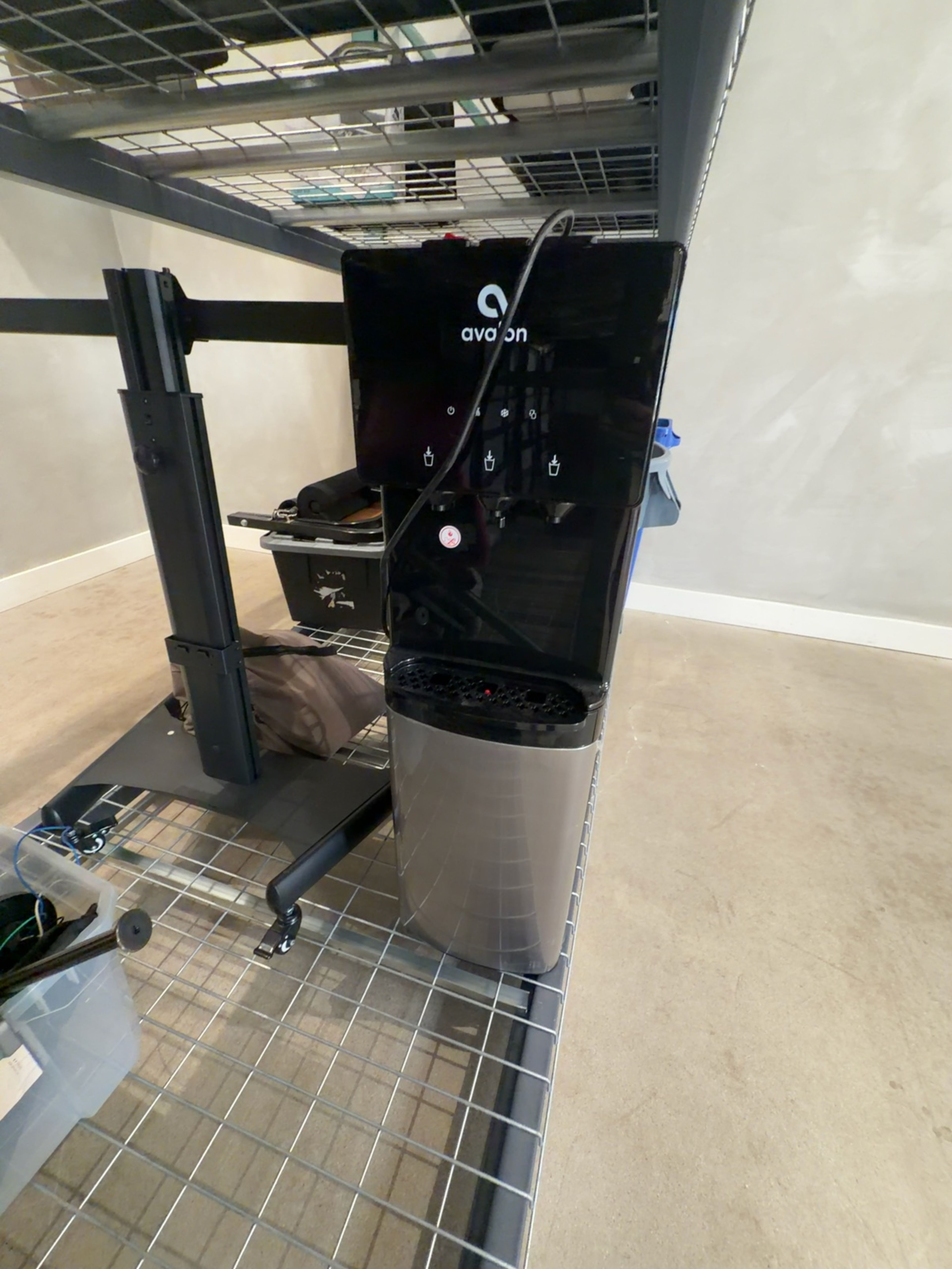 Avalon Bottom Loading Water Cooler Black Stainless Steel