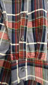 Zegna Sport Men's Plaid Button-Down Shirt Medium - Image 4