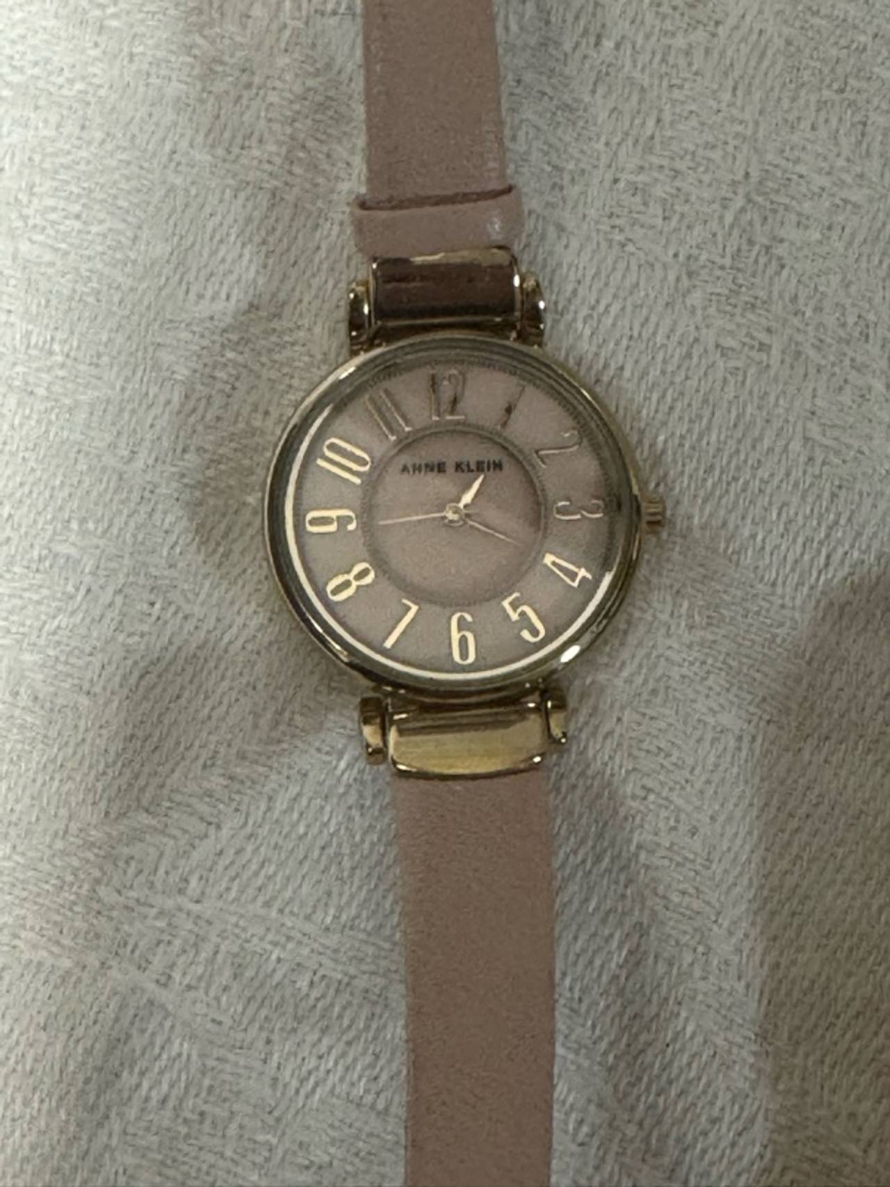 Anne Klein Gold Tone Watch with Chocolate Dial