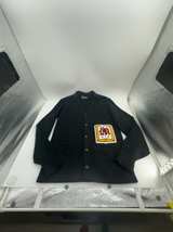 Black Vintage Varsity Cardigan Sweater - Image 1