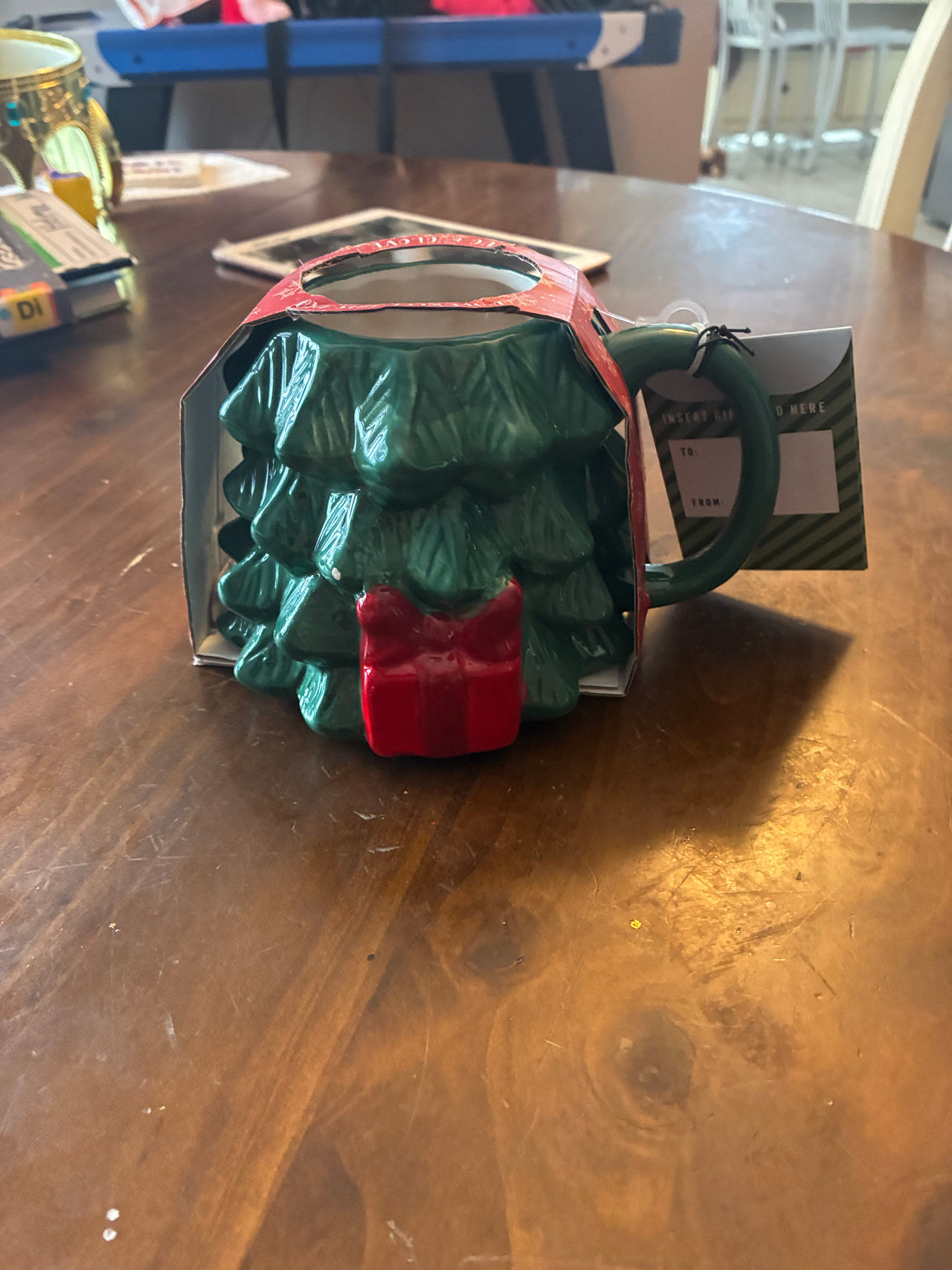 Target Christmas Tree Mug with Gift Box Detail