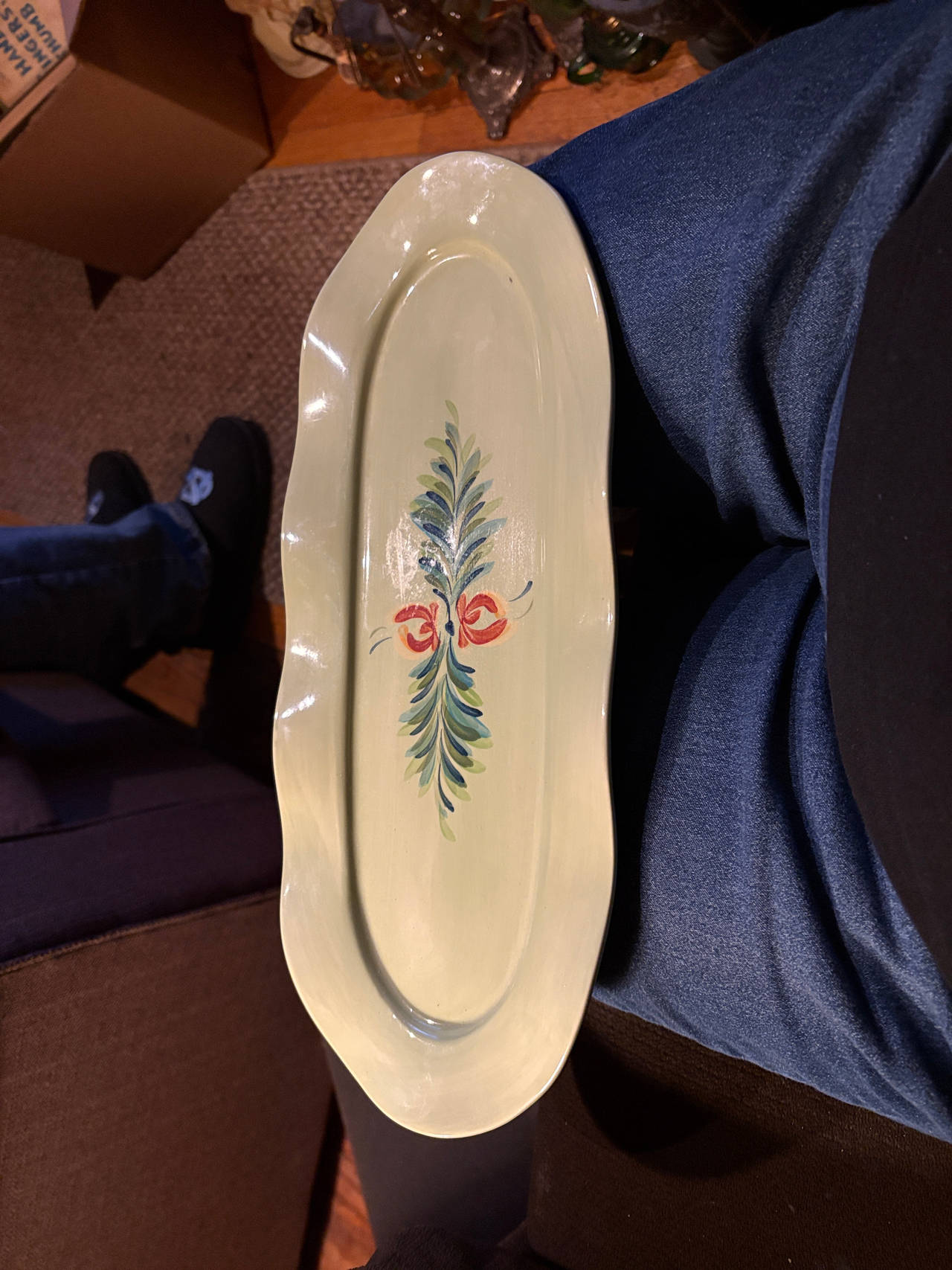 Stangl Pottery Hand Painted Oval Serving Platter