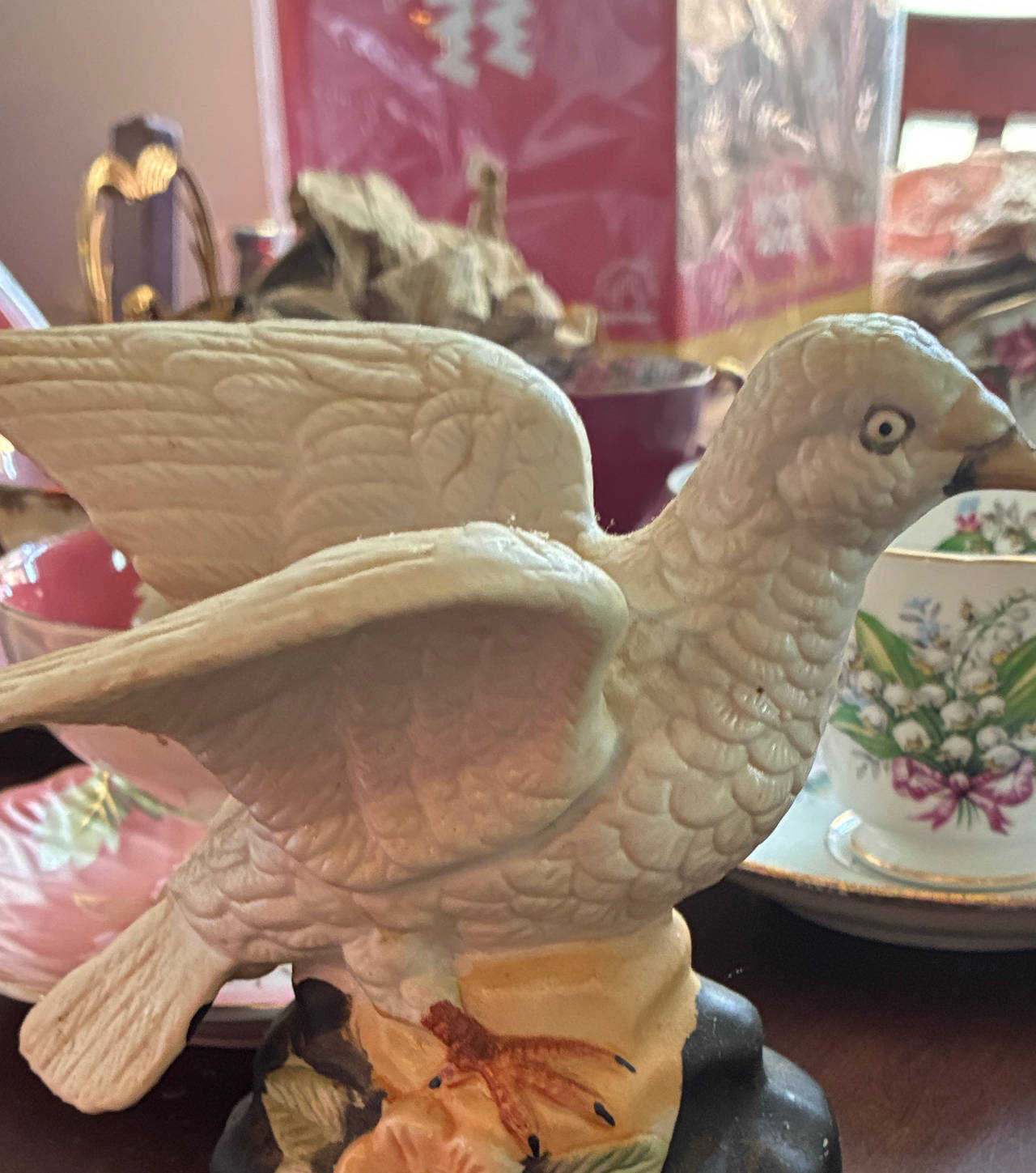 Vintage Ceramic Dove Figurine