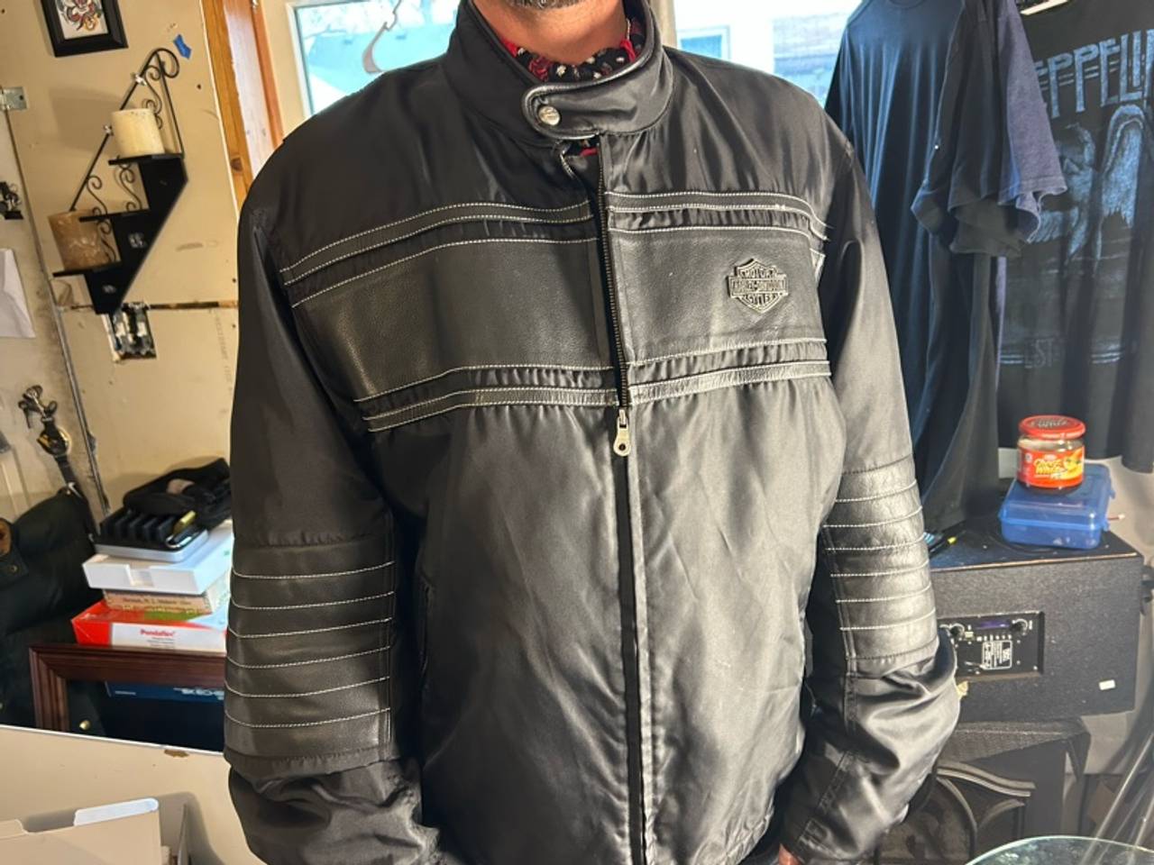 Harley-Davidson Black Leather Motorcycle Jacket