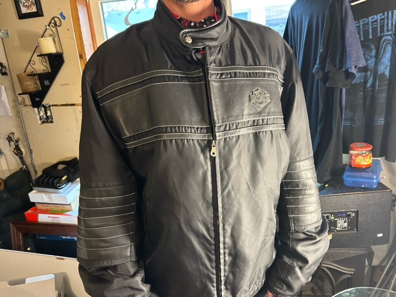 Harley-Davidson Black Leather Motorcycle Jacket