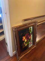 Framed Still Life Fruit Painting - Image 1