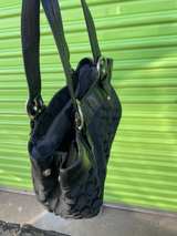Coach Soho Pleated Black Canvas Tote - Image 2