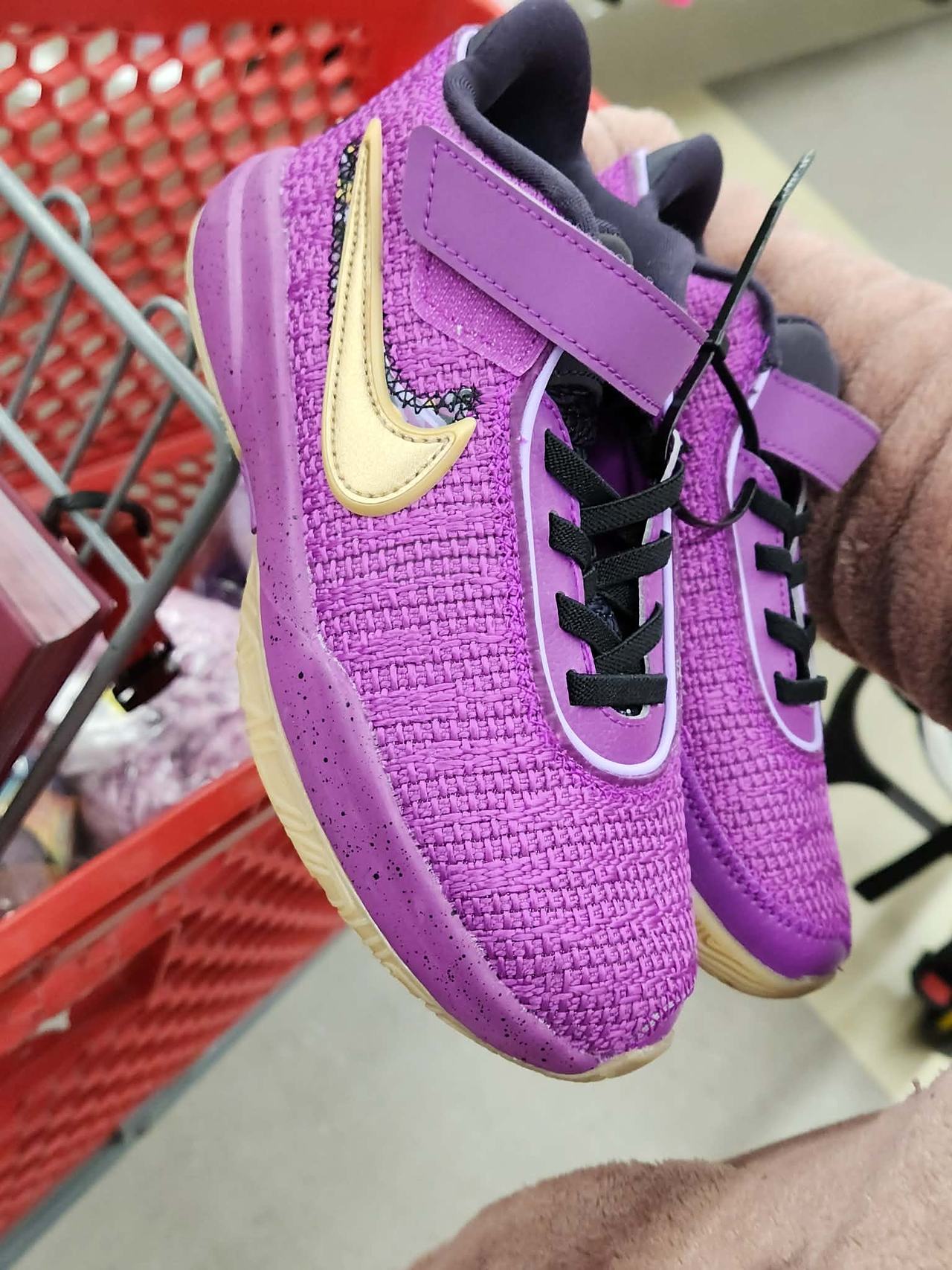 Nike LeBron 21 Field Purple Gold Kids