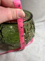 Indiana Glass Avocado Green Bark Textured Bowl - Image 6