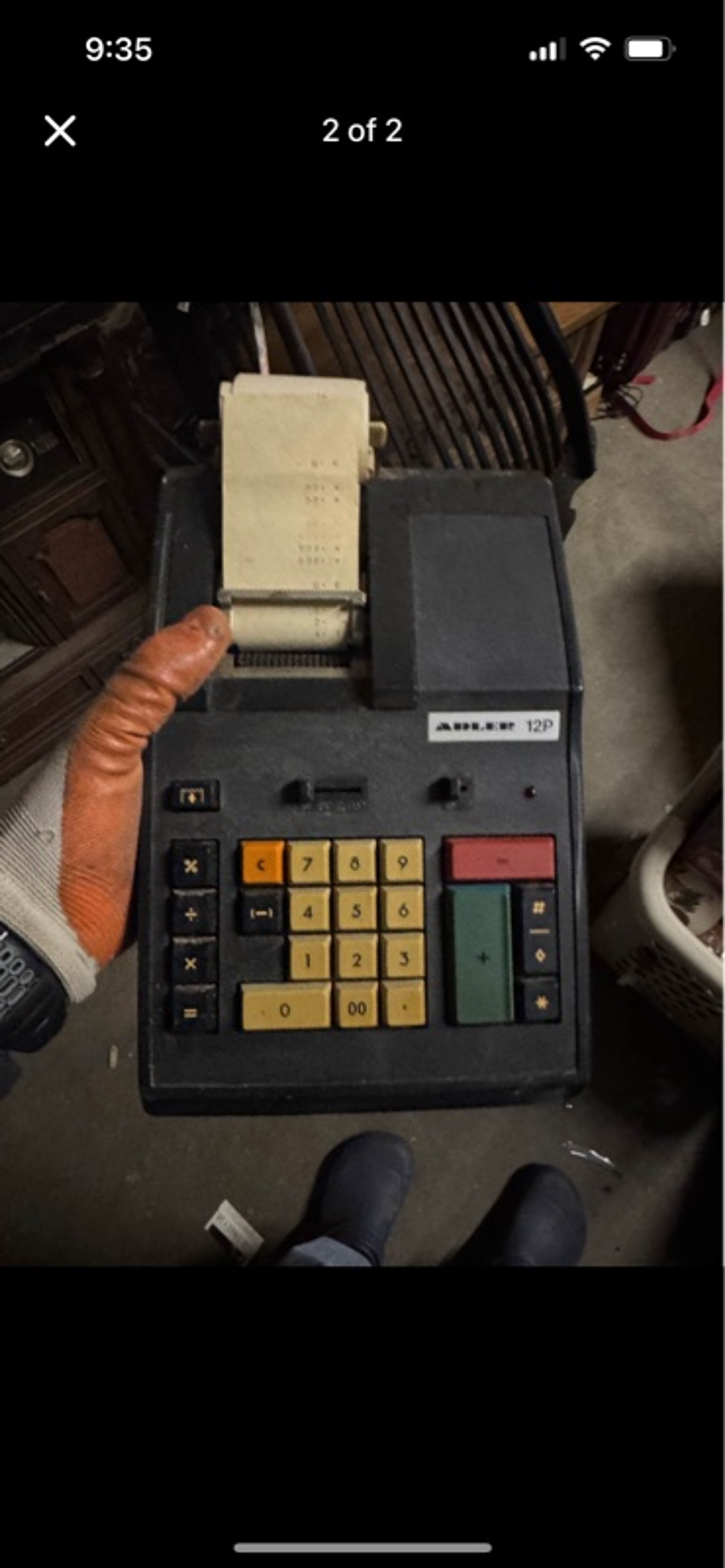 Adler 12P Printing Calculator Beige