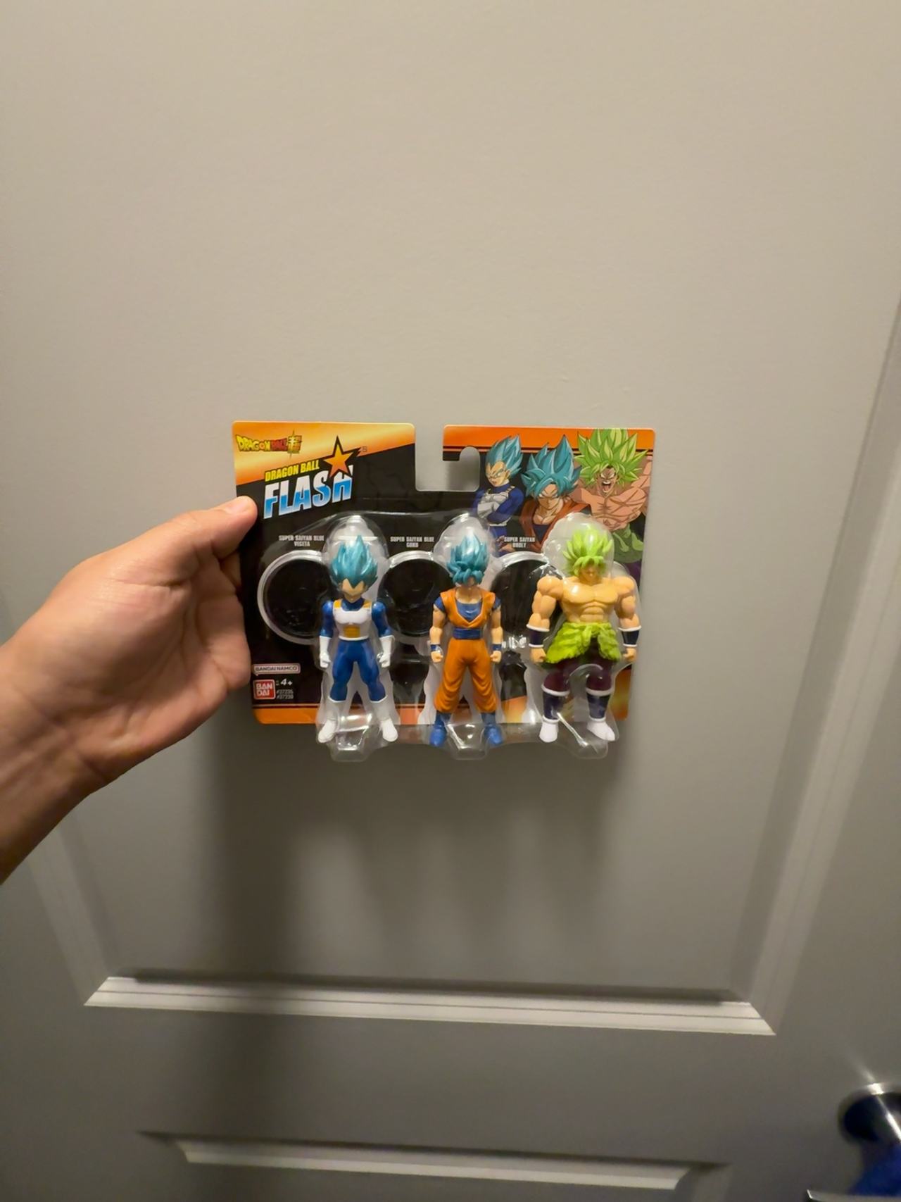 Bandai Dragon Ball Z Flash Super Saiyan 4" Figure 3-Pack (Goku, Vegeta, Broly)