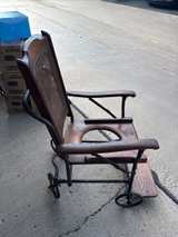 Knauth Bros. Antique Oak and Cane Wheelchair - Image 1